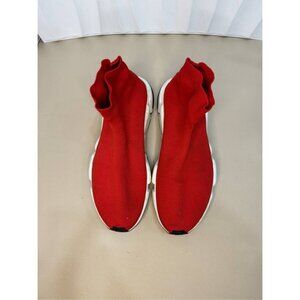 Balenciaga Red Logo Embroidered Casual Sock Shoes Size 42